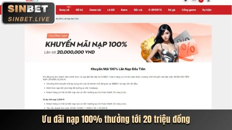 Chương trình khuyến mãi Thiên Hạ Bet Link